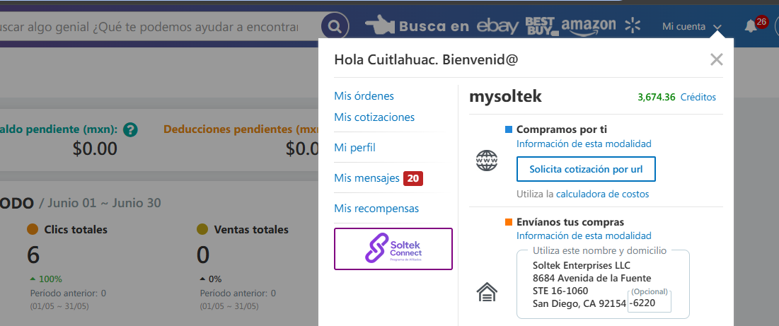 Icono SoltekConect en tu cuenta