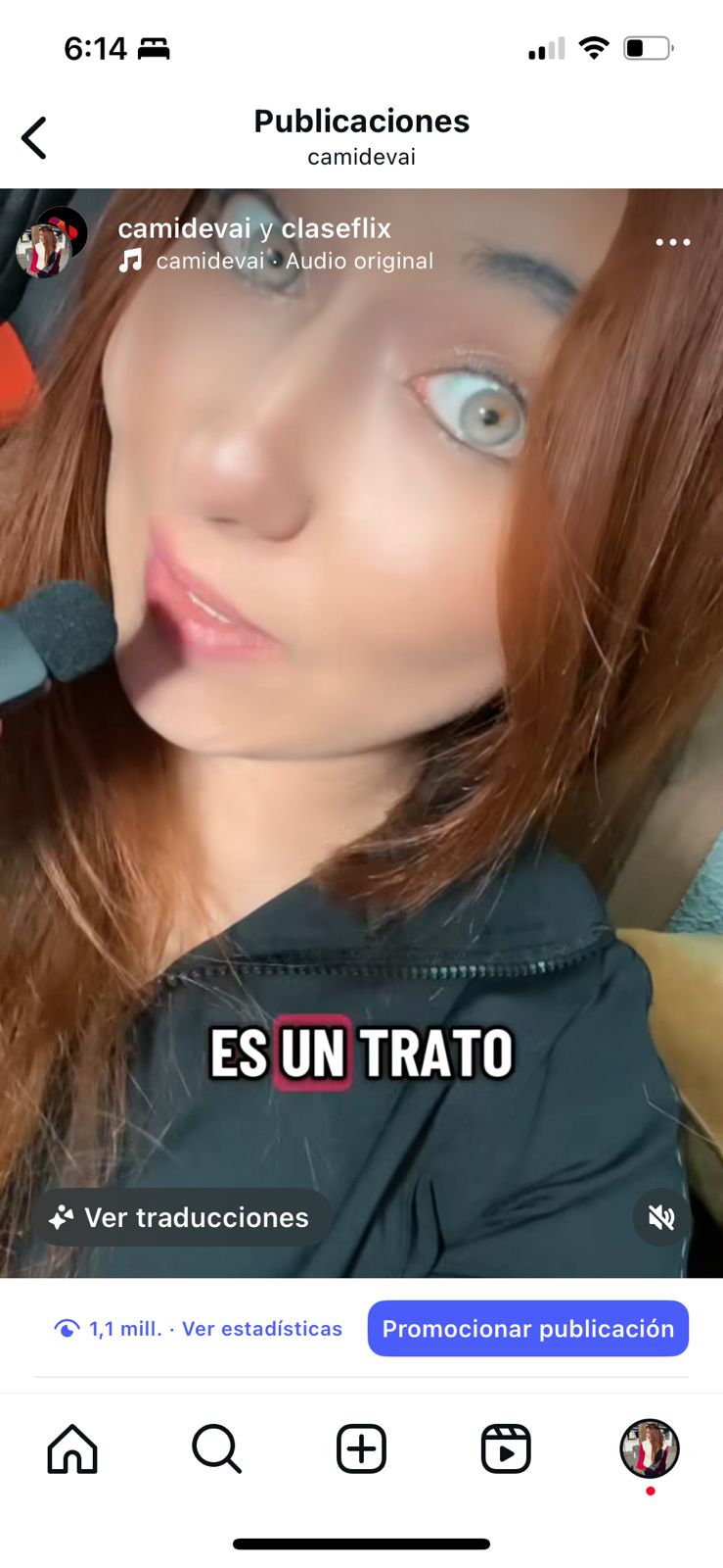 Nuevo video viral de Cami publicado el 3 de septiembre